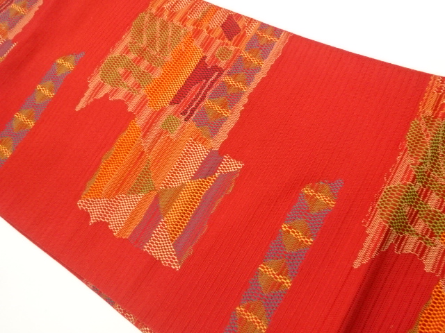 JAPANESE NAGOYA OBI / WOVEN BIRD